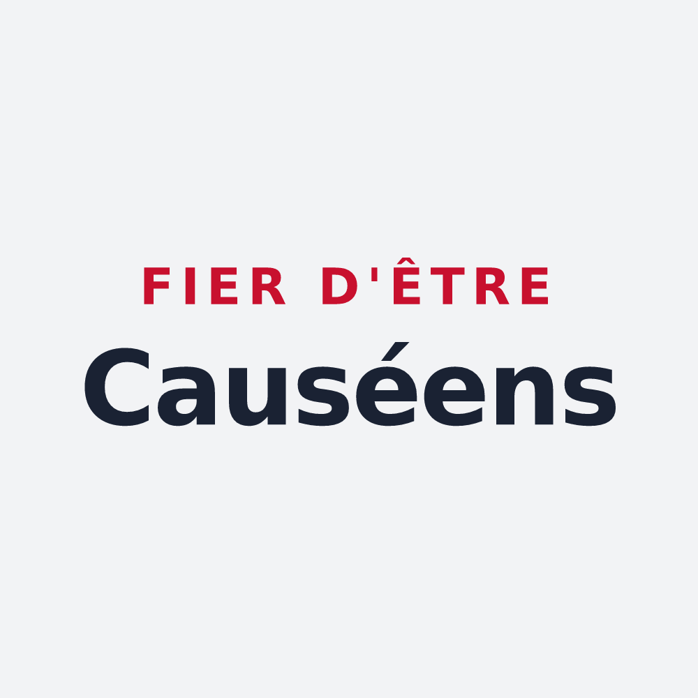 Poster « Fier d'être Causéens » — design pour Le Causé