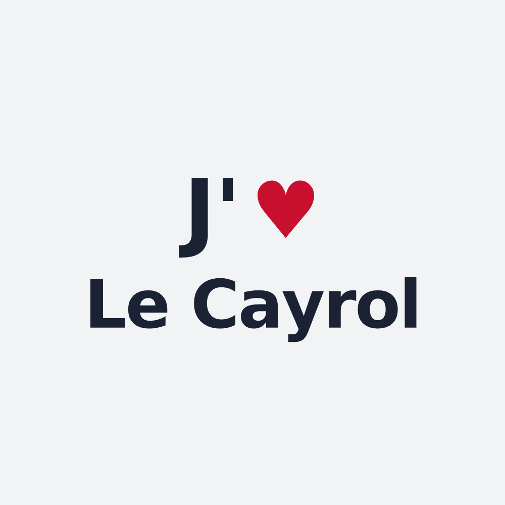 Poster personnalisé Le Cayrol — design J'aime Le Cayrol