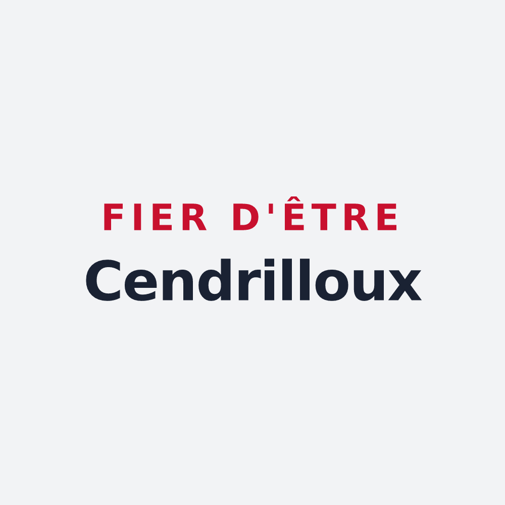 Poster « Fier d'être Cendrilloux » — design pour Le Cendre