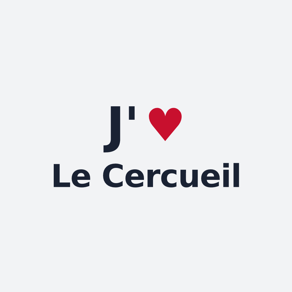 Poster personnalisé Le Cercueil — design « J'aime Le Cercueil » imprimé sur le poster