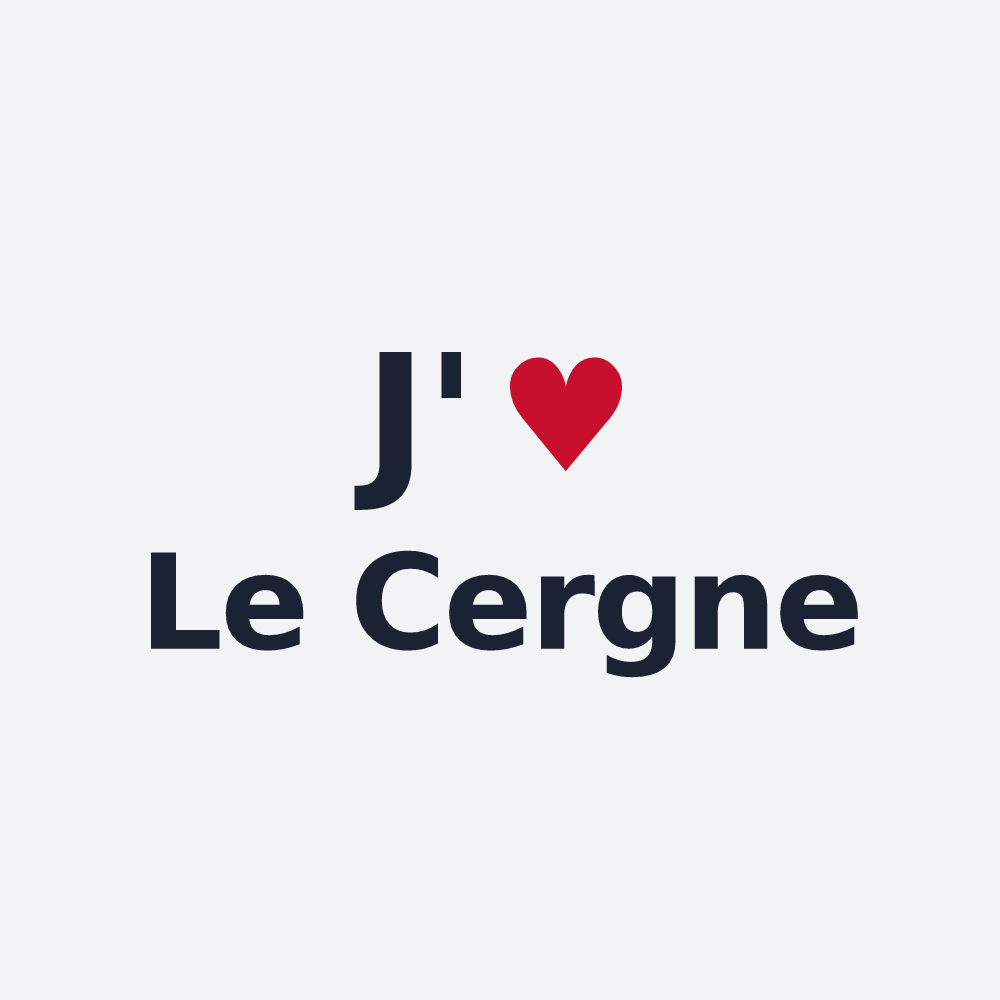 Poster personnalisé Le Cergne — design J'aime Le Cergne