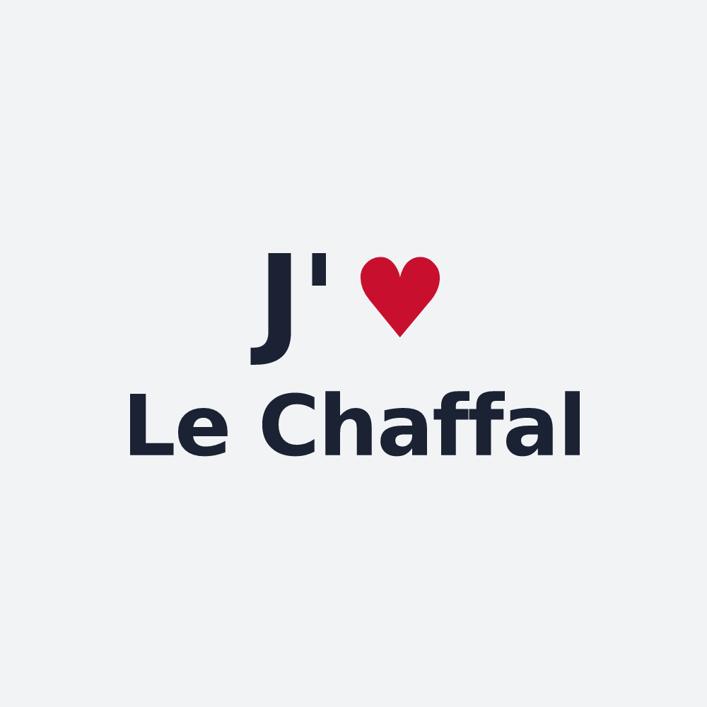 Poster personnalisé Le Chaffal — design J'aime Le Chaffal