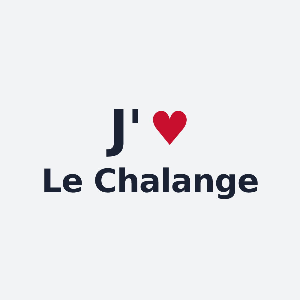 Poster personnalisé Le Chalange — design J'aime Le Chalange