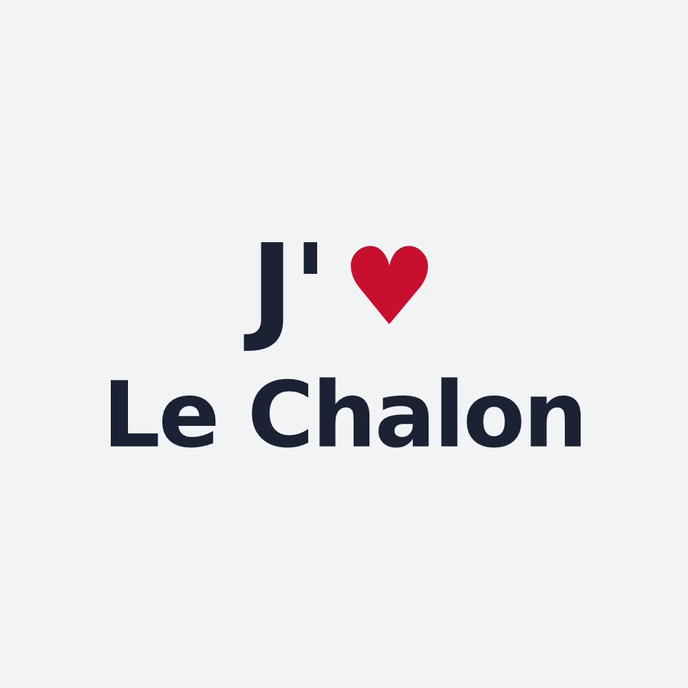 Poster personnalisé Le Chalon — design J'aime Le Chalon