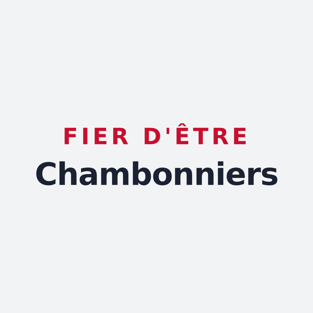 Poster « Fier d'être Chambonniers » — design pour Le Chambon