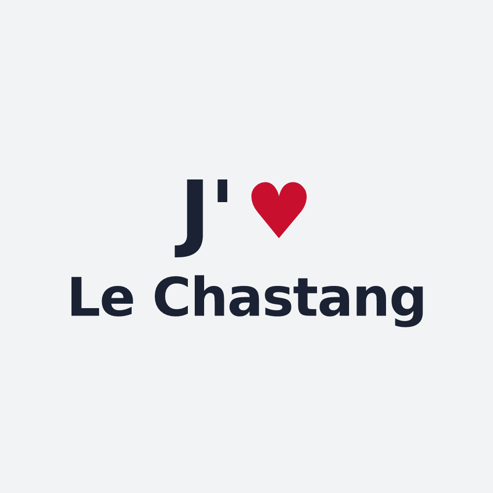 Poster personnalisé Le Chastang — design J'aime Le Chastang