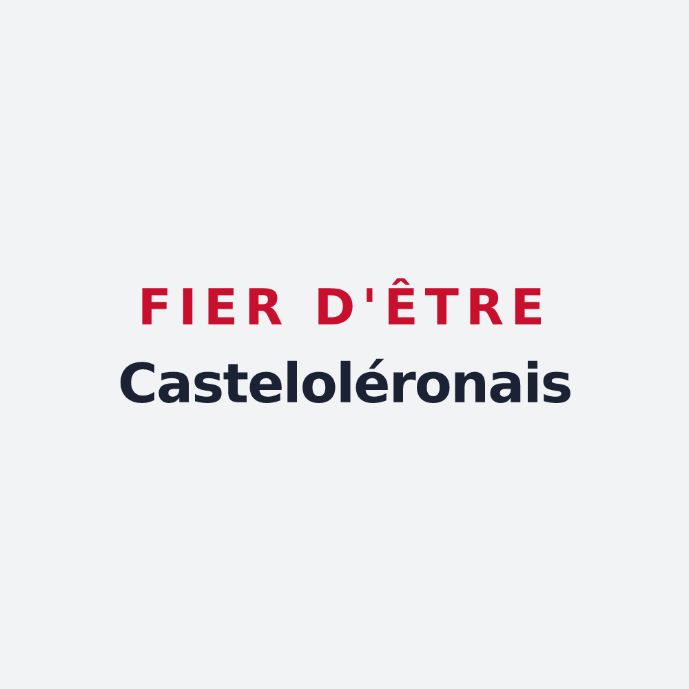 Poster « Fier d'être Casteloléronais » — design pour Le Château-d'Oléron