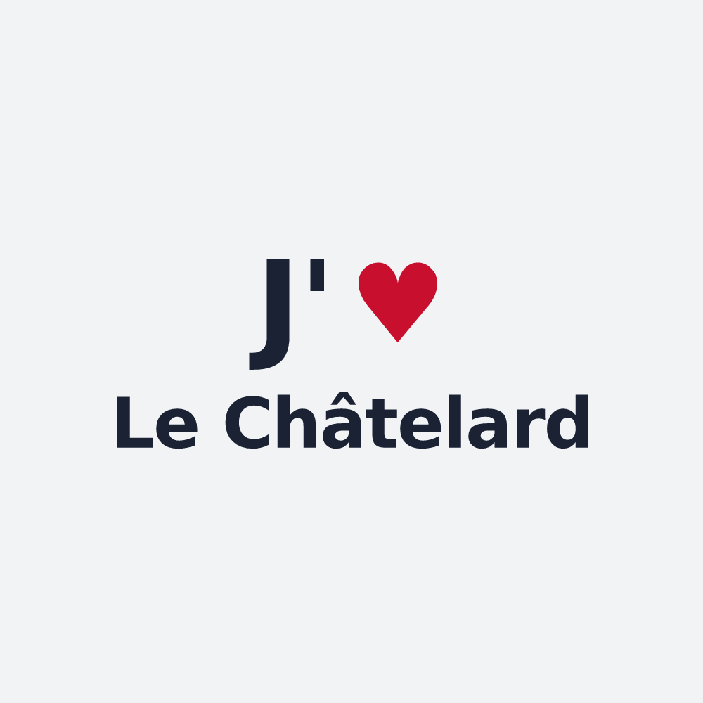 Poster personnalisé Le Châtelard — design J'aime Le Châtelard