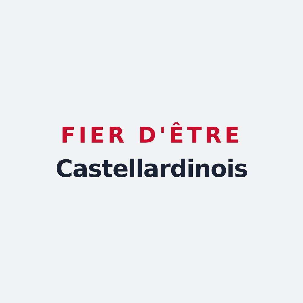 Poster « Fier d'être Castellardinois » — design pour Le Châtelard