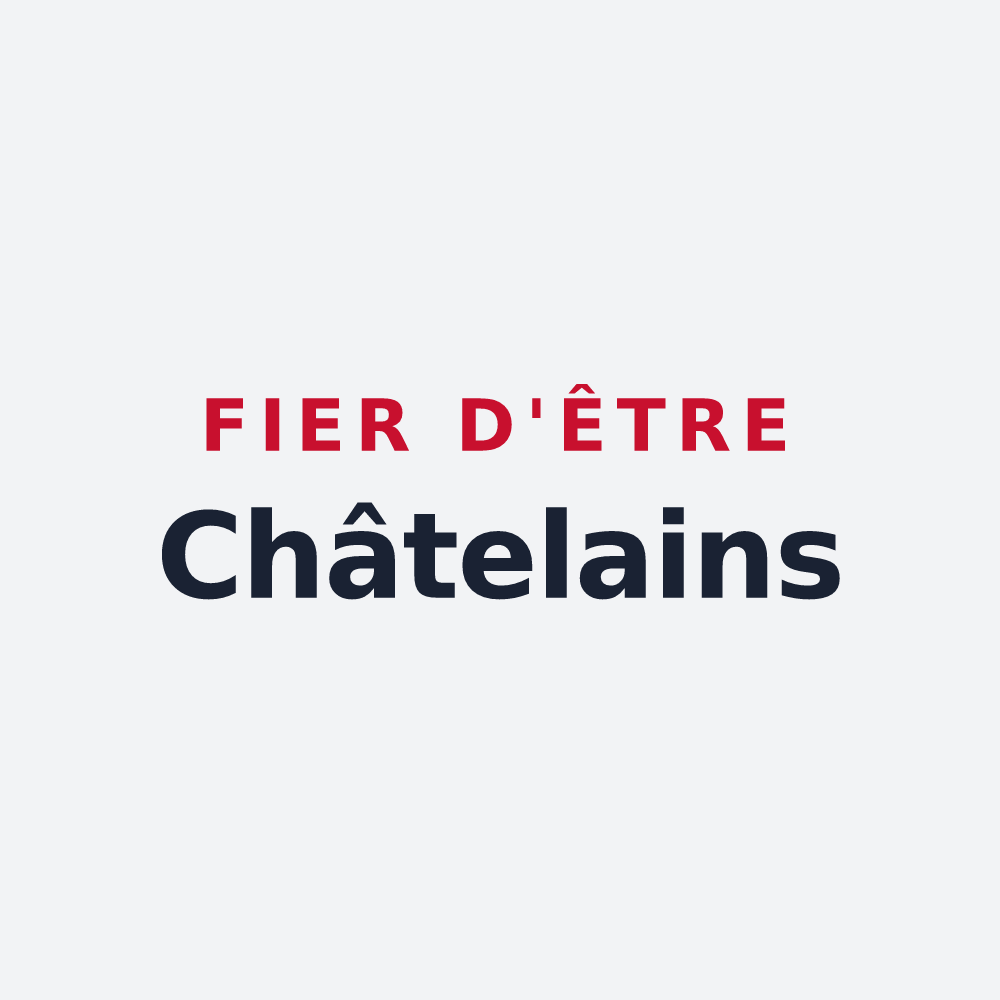 Poster « Fier d'être Châtelains » — design pour Le Châtelet-en-Brie