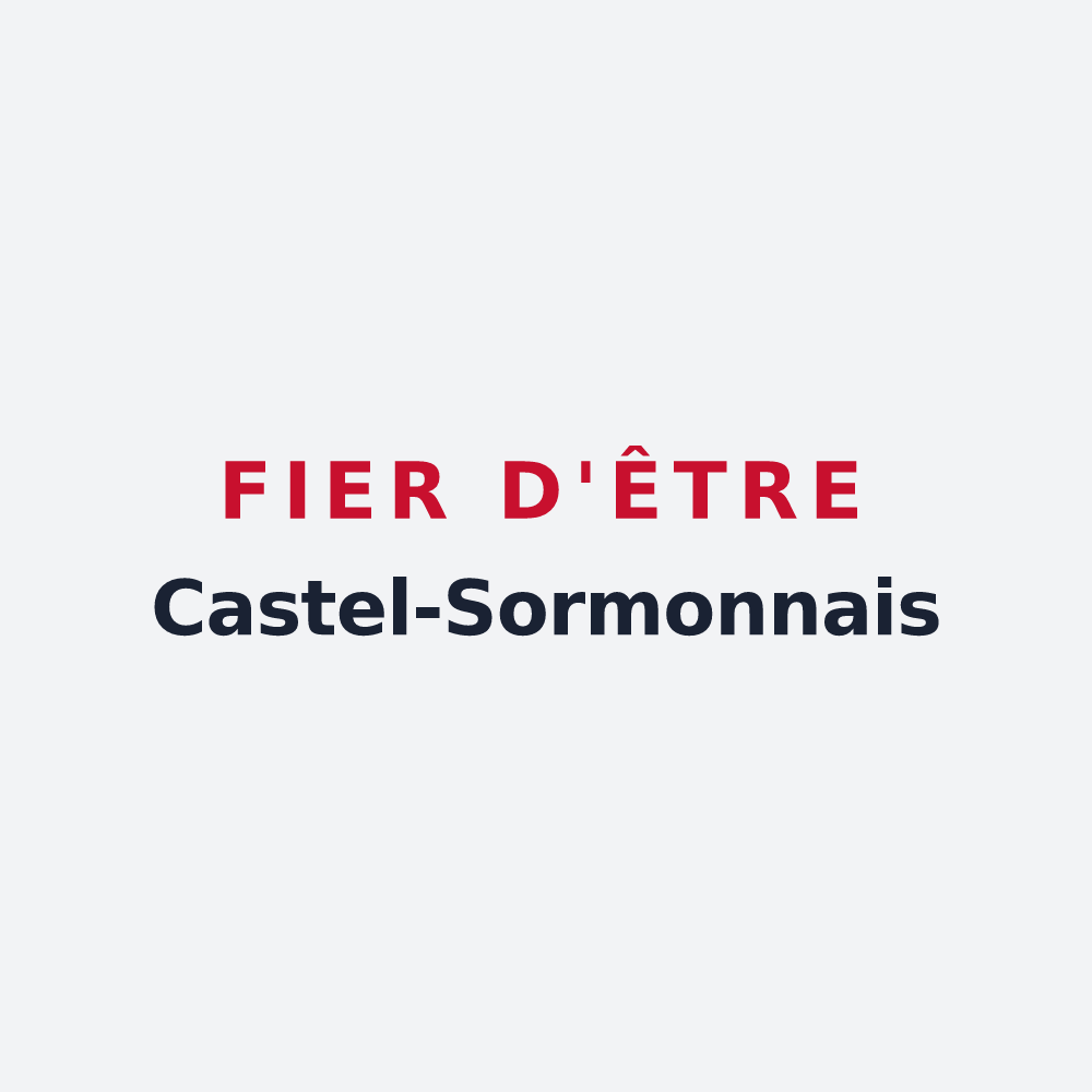 Poster « Fier d'être Castel-Sormonnais » — design pour Le Châtelet-sur-Sormonne