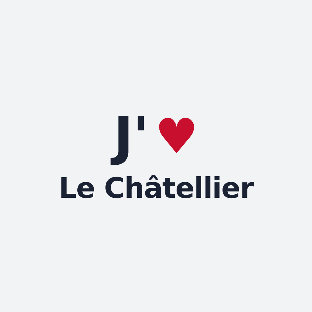 Poster personnalisé Le Châtellier — design J'aime Le Châtellier