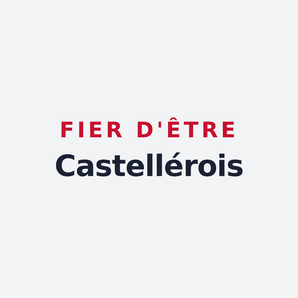 Poster « Fier d'être Castellérois » — design pour Le Châtellier