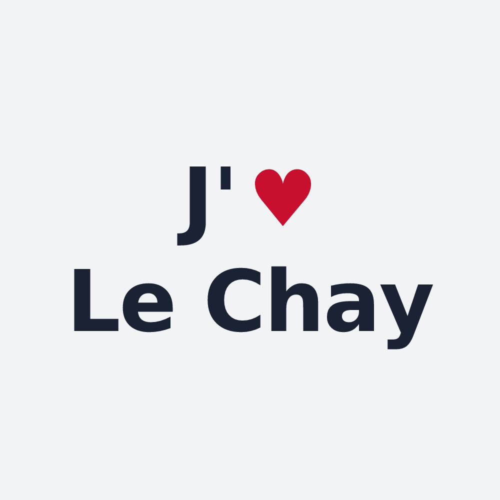 Poster personnalisé Le Chay — design J'aime Le Chay
