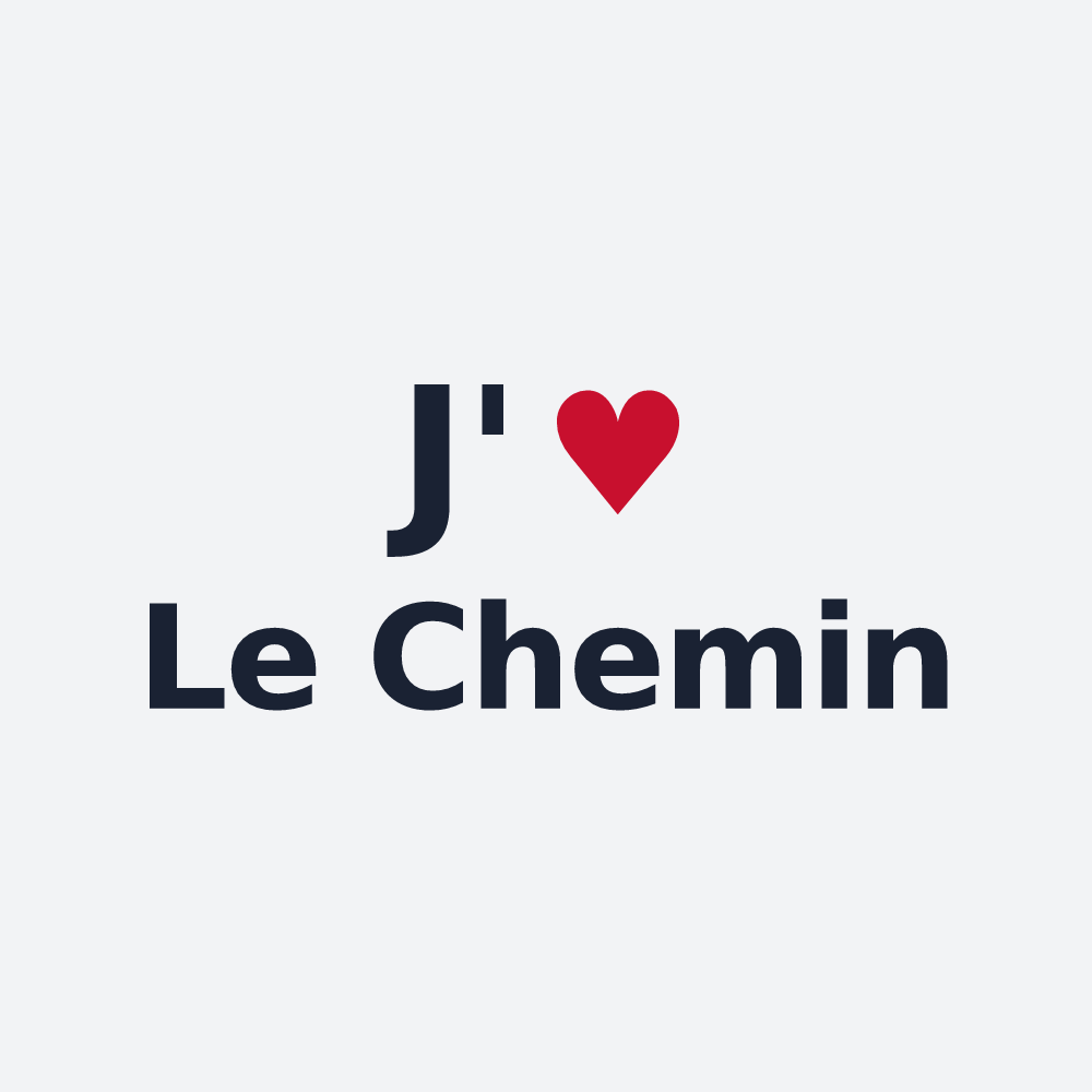Poster personnalisé Le Chemin — design J'aime Le Chemin