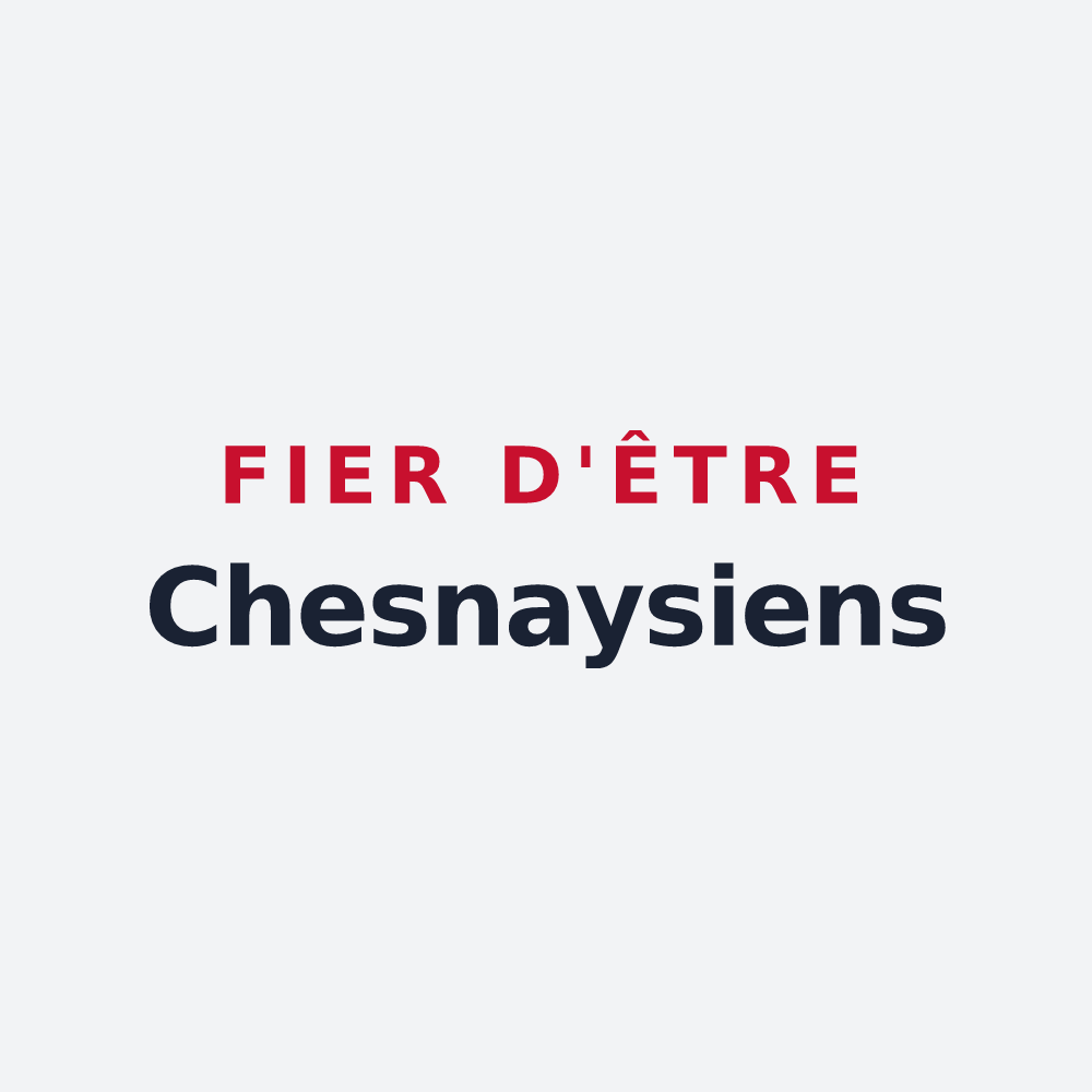 Poster « Fier d'être Chesnaysiens » — design pour Le Chesnay-Rocquencourt