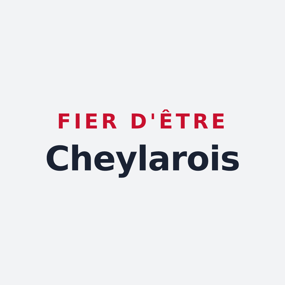 Poster « Fier d'être Cheylarois » — design pour Le Cheylard