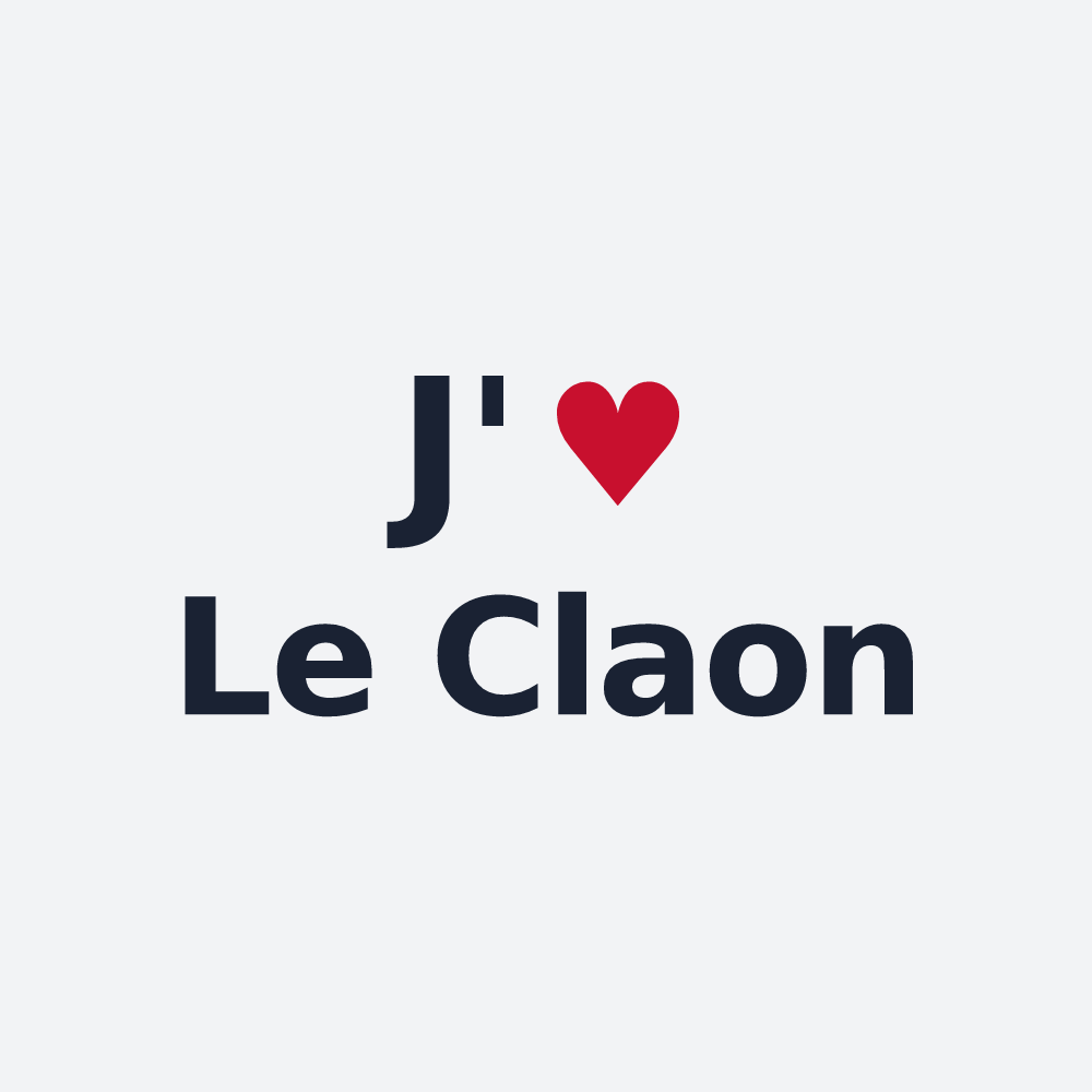 Poster personnalisé Le Claon — design J'aime Le Claon
