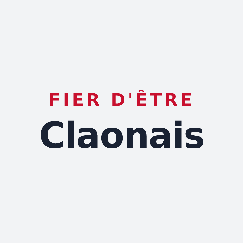 Poster « Fier d'être Claonais » — design pour Le Claon