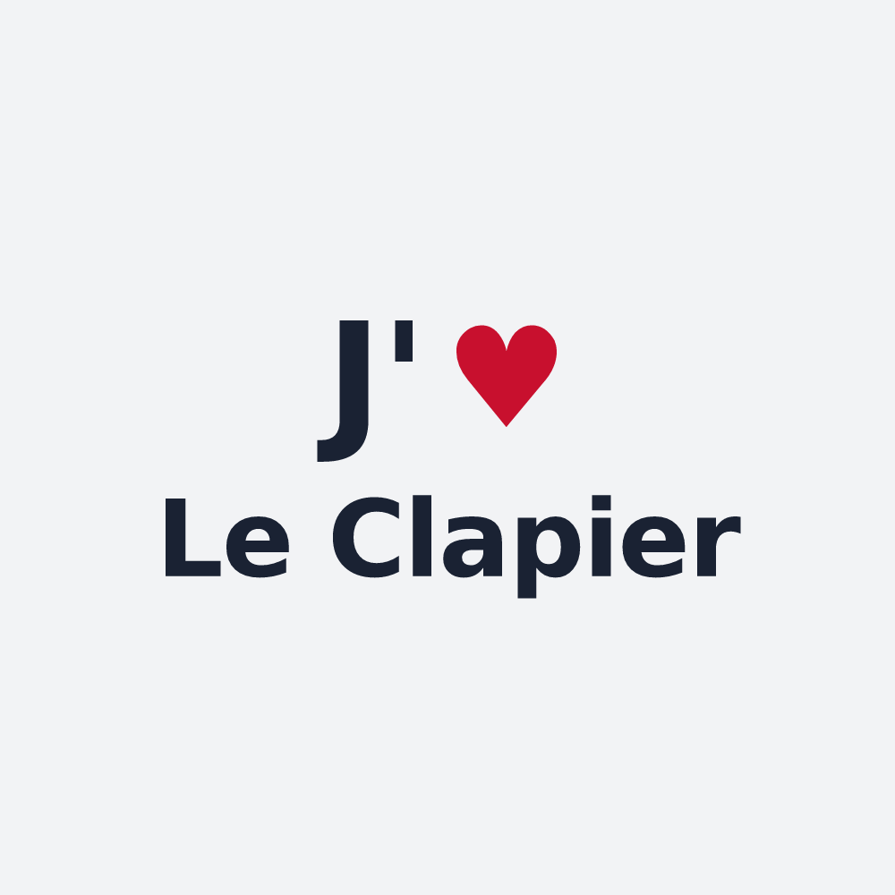 Poster personnalisé Le Clapier — design J'aime Le Clapier