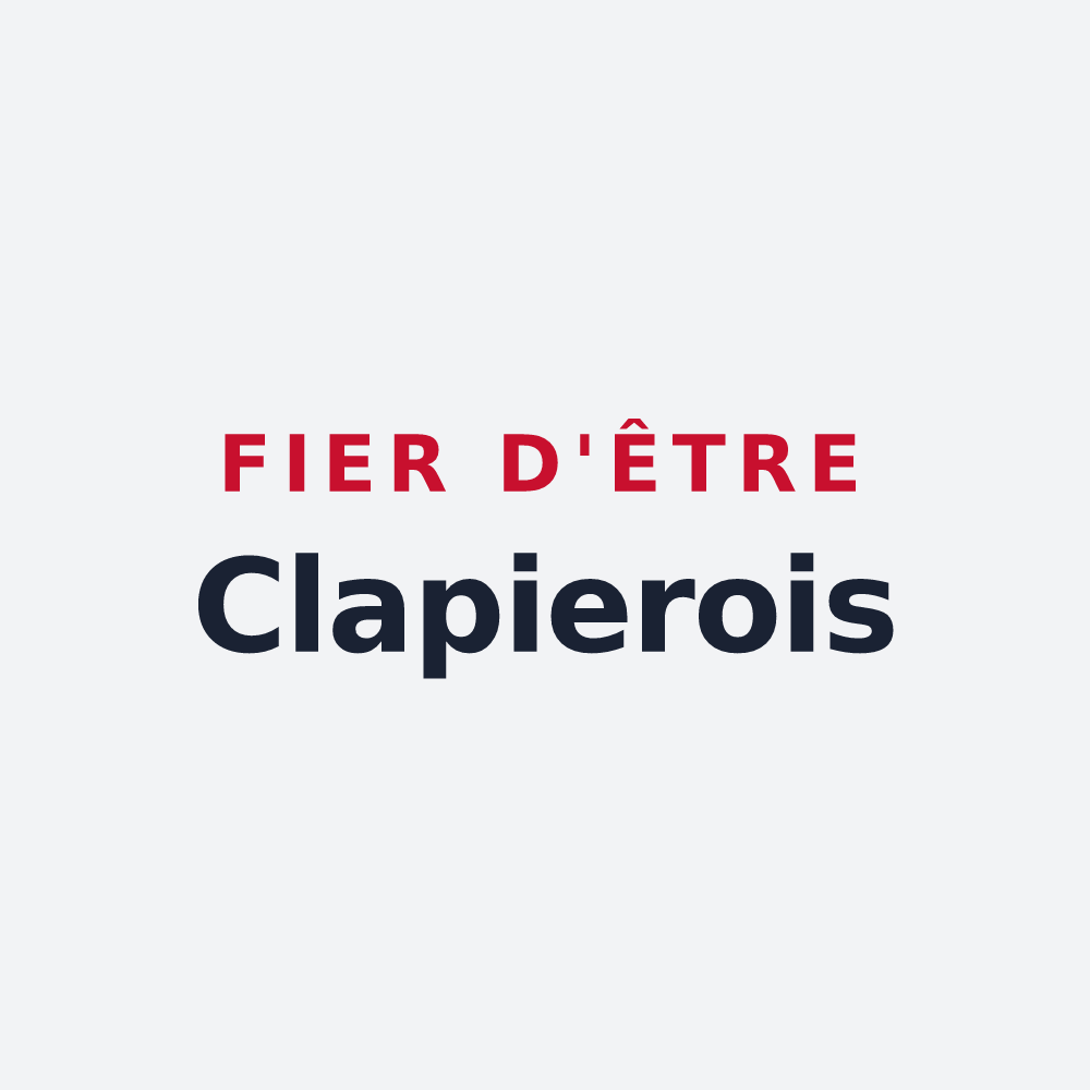 Poster « Fier d'être Clapierois » — design pour Le Clapier