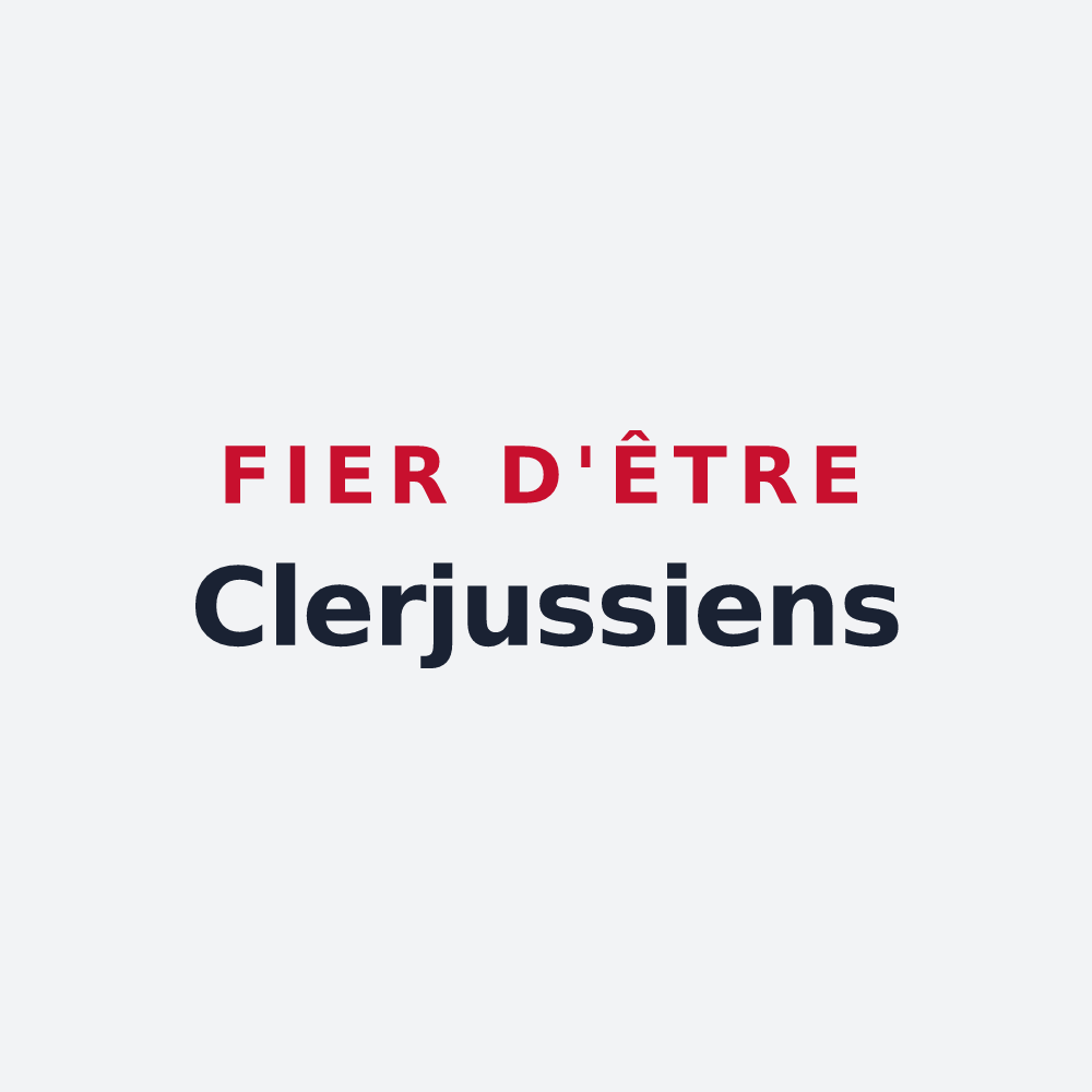 Poster « Fier d'être Clerjussiens » — design pour Le Clerjus