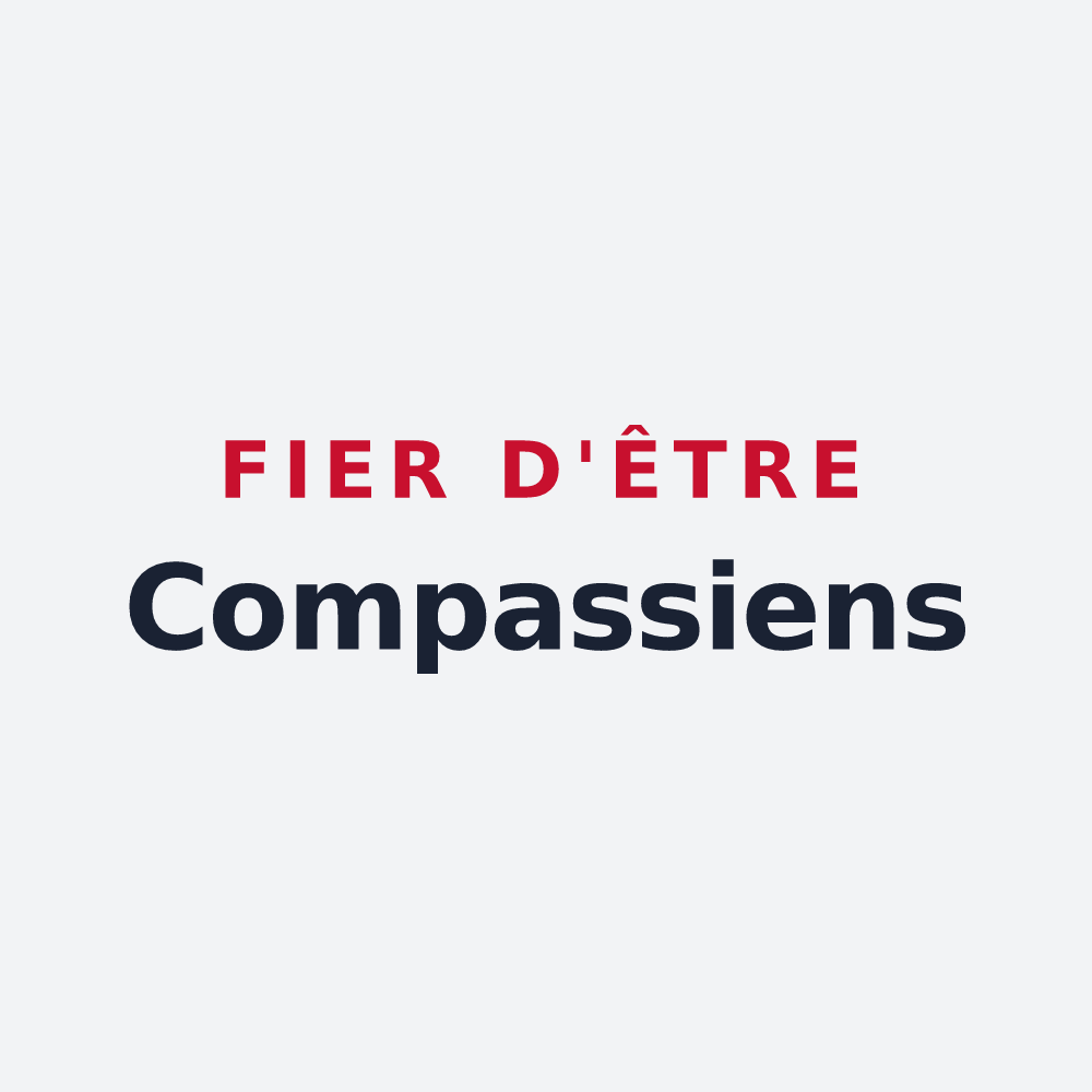 Poster « Fier d'être Compassiens » — design pour Le Compas