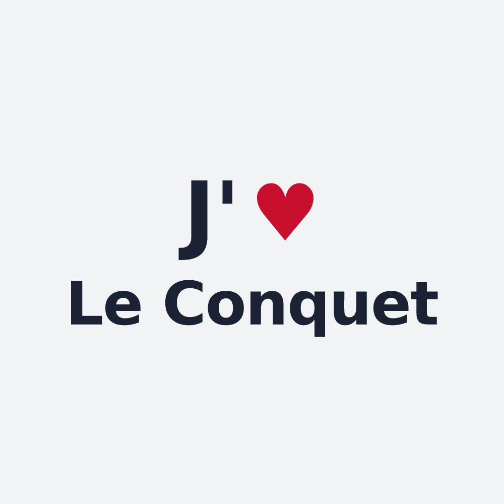 Poster personnalisé Le Conquet — design J'aime Le Conquet