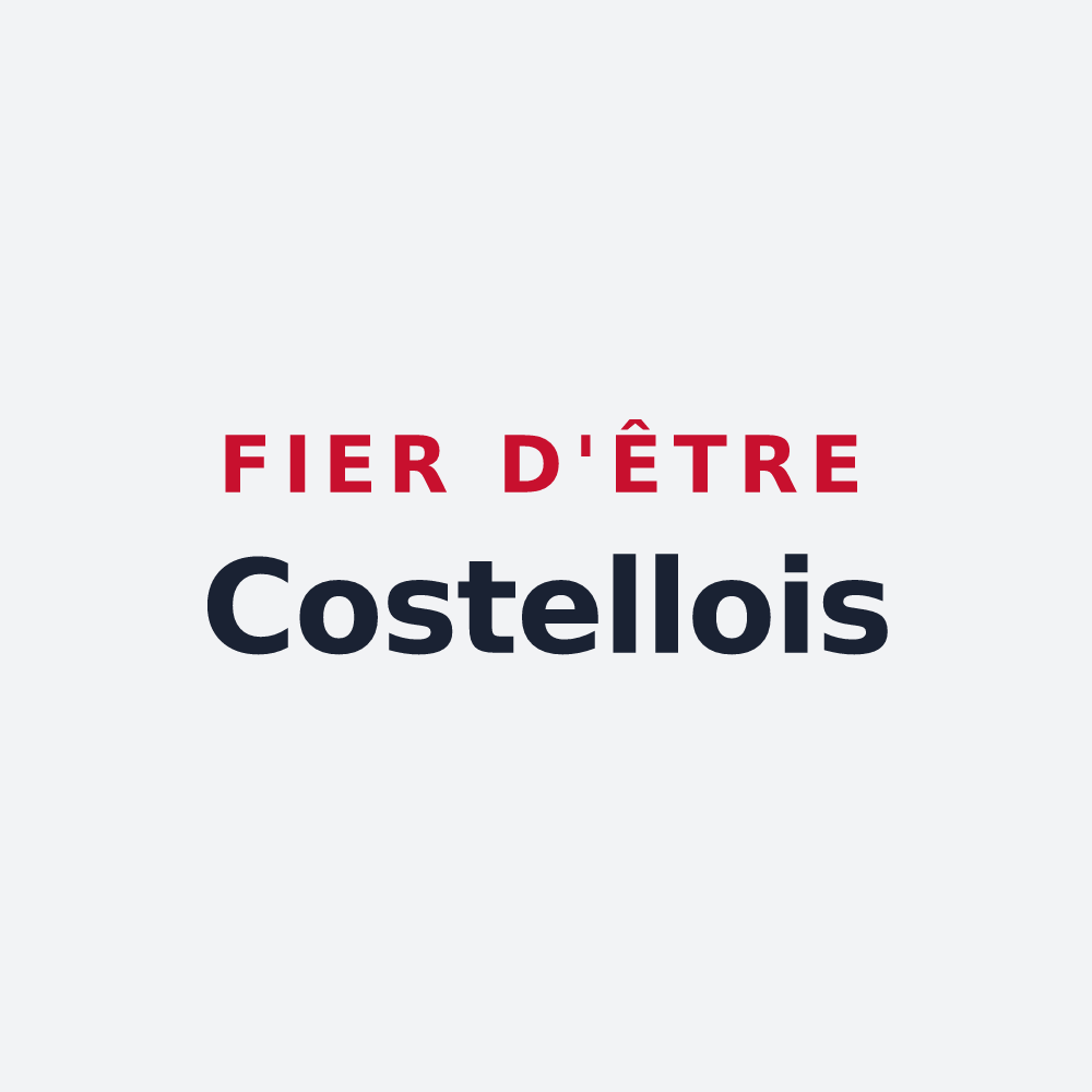 Poster « Fier d'être Costellois » — design pour Le Coteau