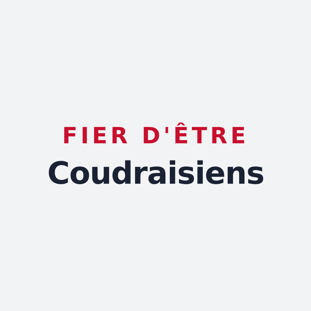 Poster « Fier d'être Coudraisiens » — design pour Le Coudray-Macouard