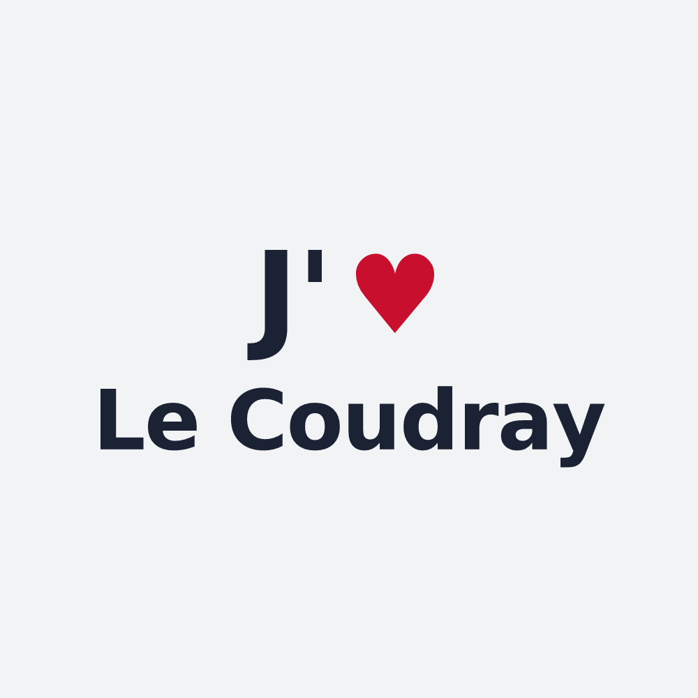 Poster personnalisé Le Coudray — design J'aime Le Coudray