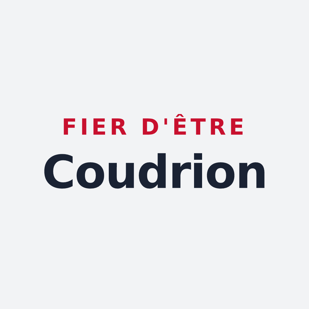 Poster « Fier d'être Coudrion » — design pour Le Coudray