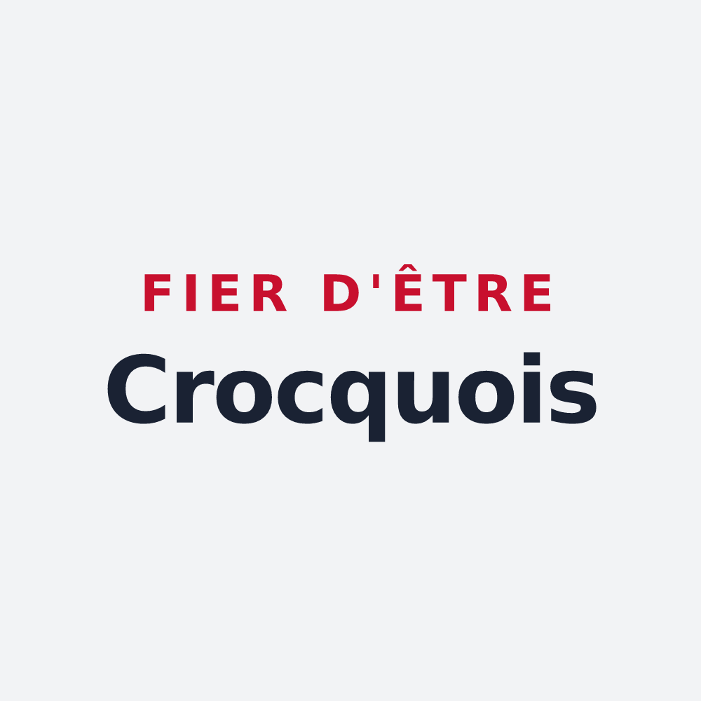 Poster « Fier d'être Crocquois » — design pour Le Crocq