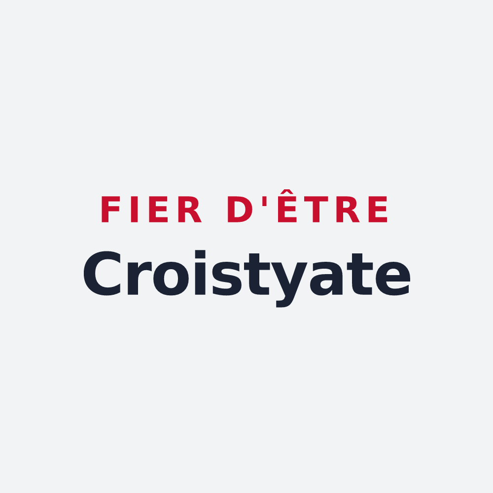 Poster « Fier d'être Croistyate » — design pour Le Croisty