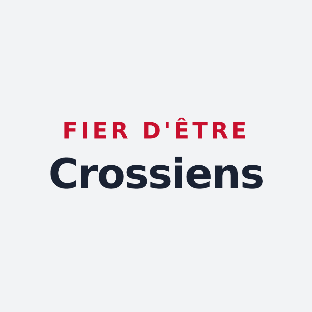 Poster « Fier d'être Crossiens » — design pour Le Cros