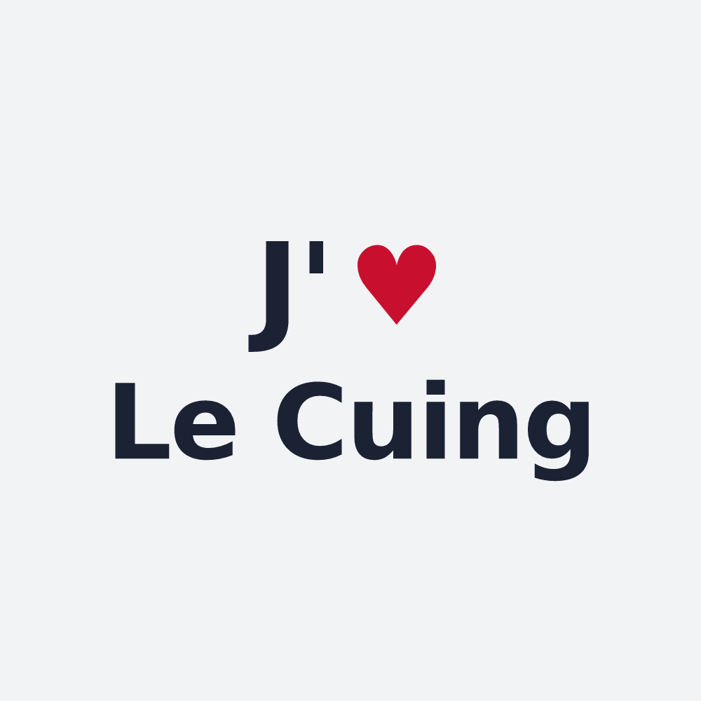 Poster personnalisé Le Cuing — design J'aime Le Cuing