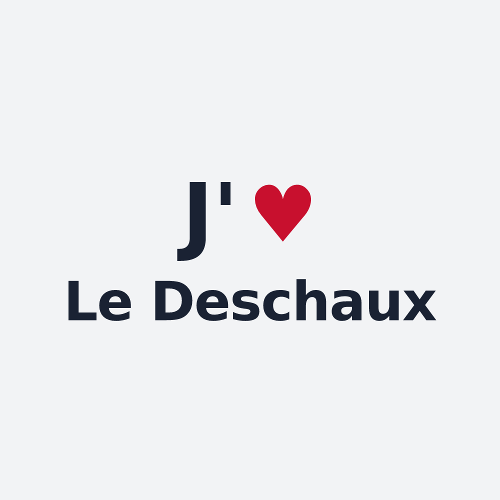 Poster personnalisé Le Deschaux — design J'aime Le Deschaux