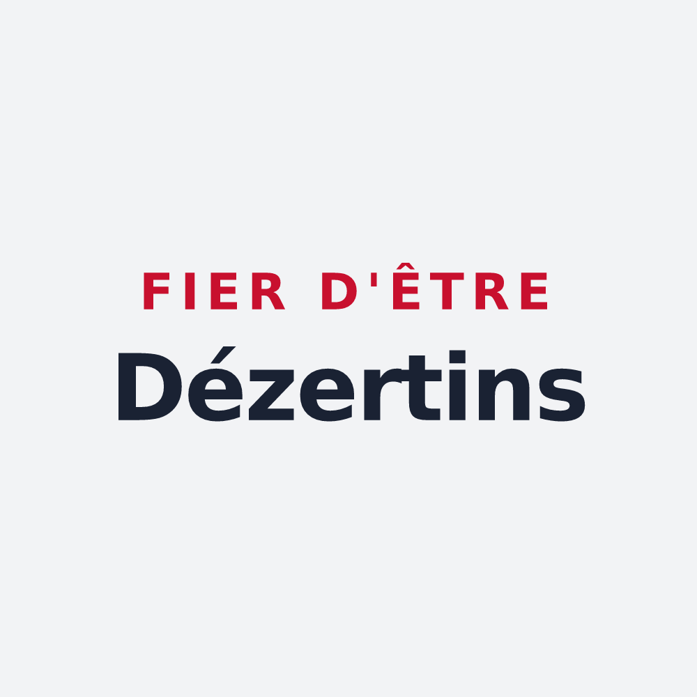 Poster « Fier d'être Dézertins » — design pour Le Dézert