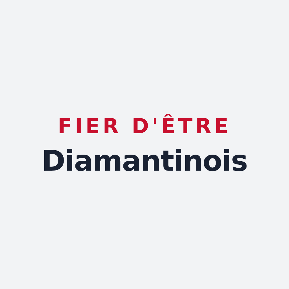 Poster « Fier d'être Diamantinois » — design pour Le Diamant