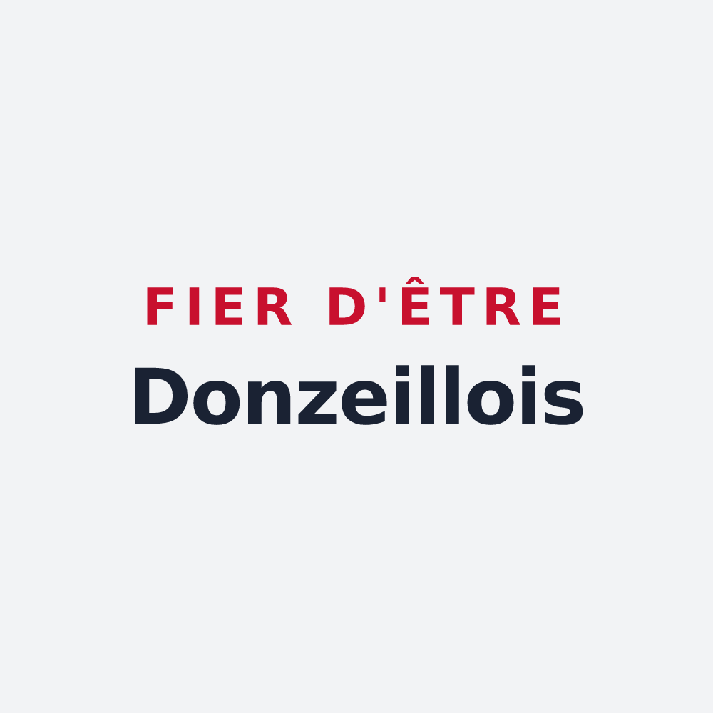 Poster « Fier d'être Donzeillois » — design pour Le Donzeil