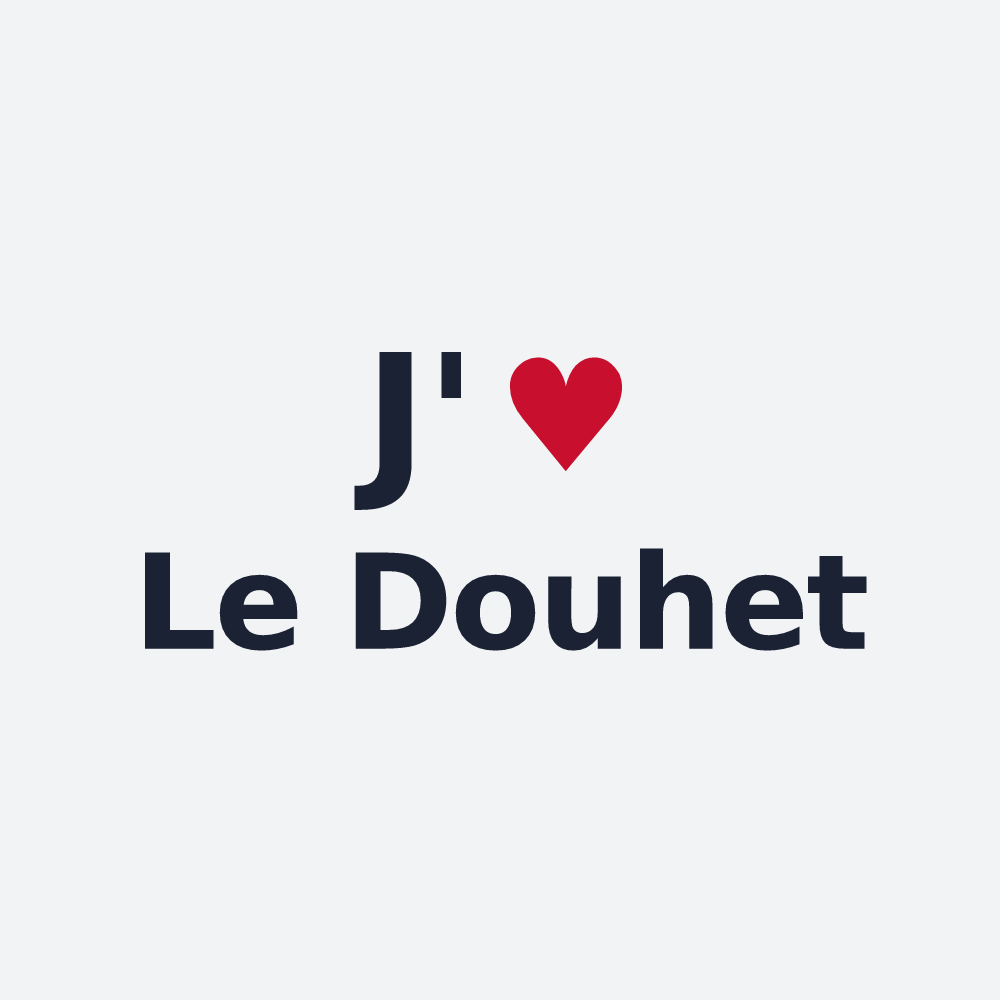 Poster personnalisé Le Douhet — design J'aime Le Douhet