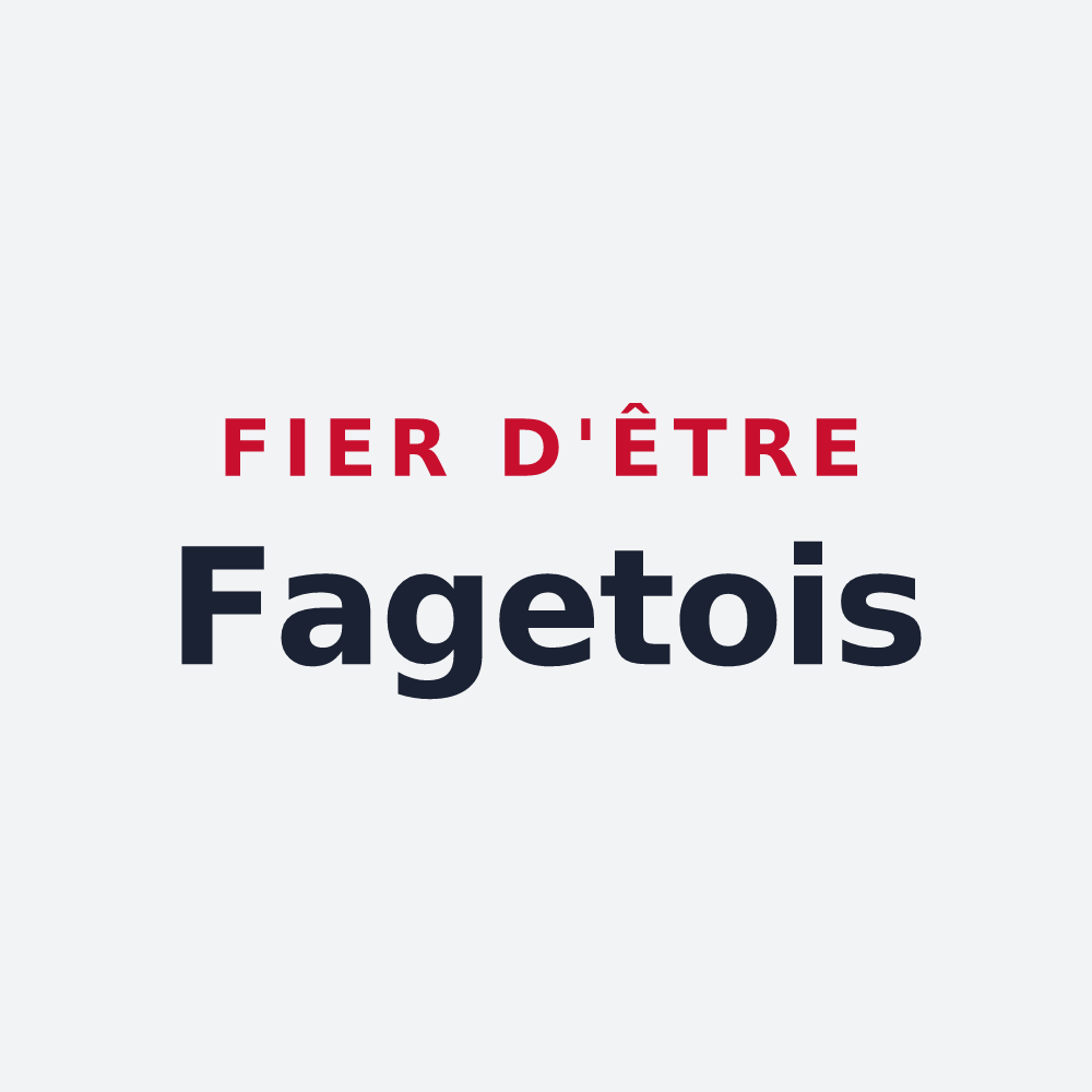 Poster « Fier d'être Fagetois » — design pour Le Faget