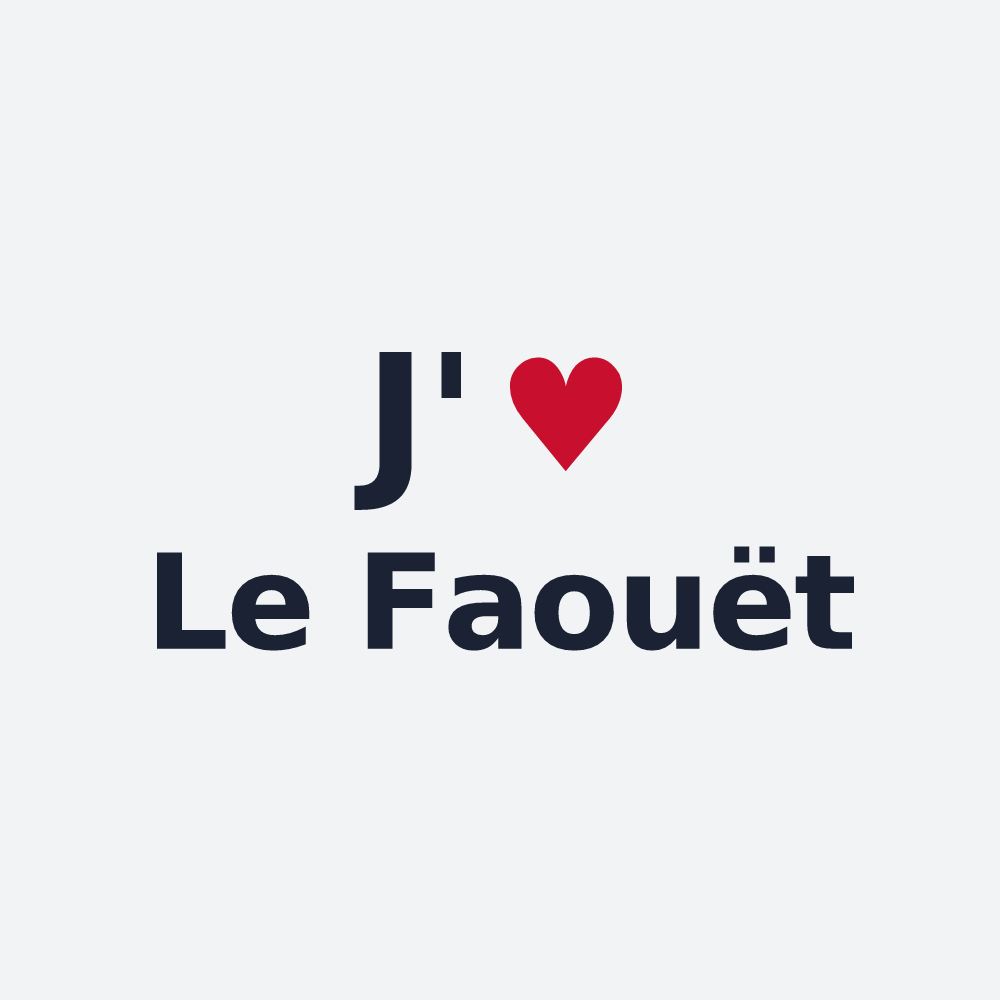 Poster personnalisé Le Faouët — design J'aime Le Faouët