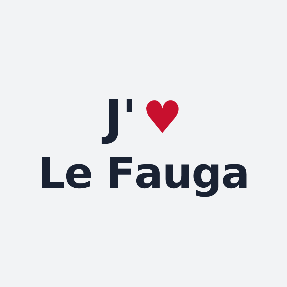 Poster personnalisé Le Fauga — design J'aime Le Fauga