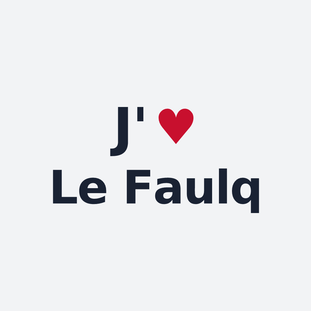 Poster personnalisé Le Faulq — design J'aime Le Faulq