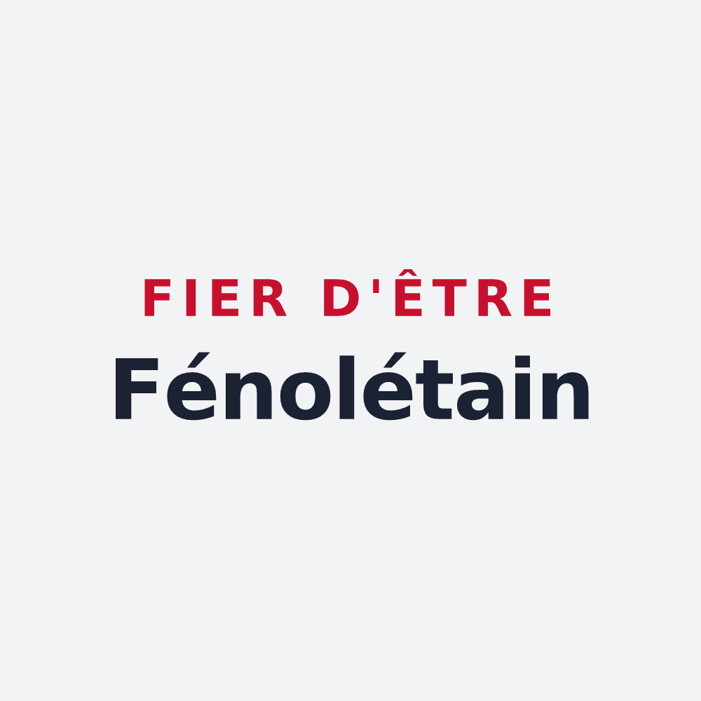 Poster « Fier d'être Fénolétain » — design pour Le Fenouiller