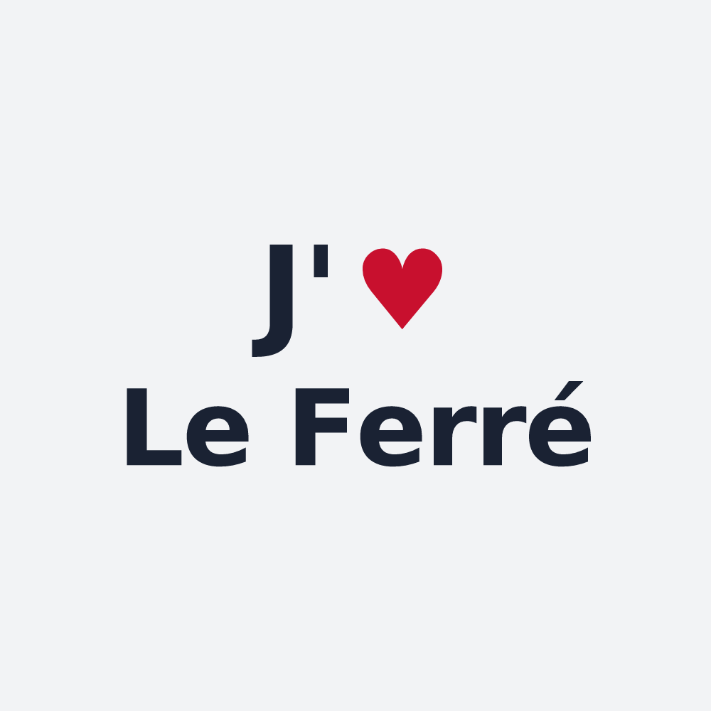 Poster personnalisé Le Ferré — design J'aime Le Ferré