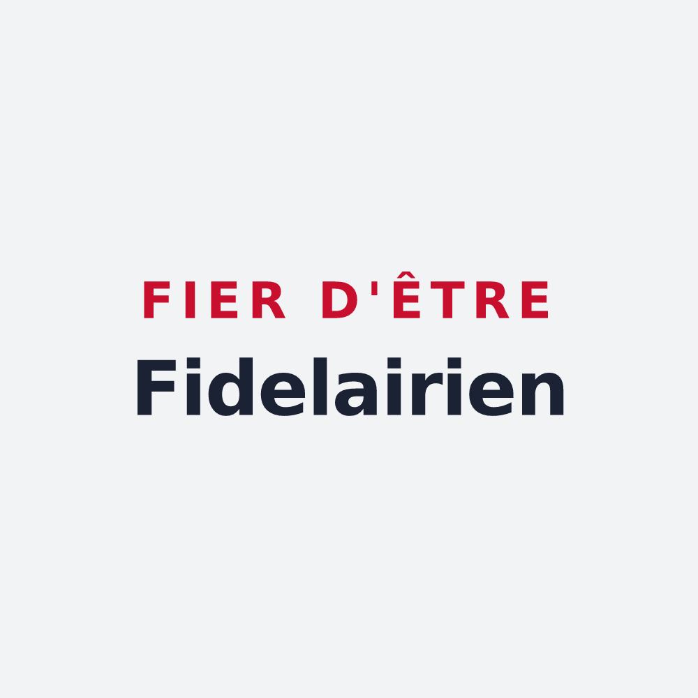Poster « Fier d'être Fidelairien » — design pour Le Fidelaire