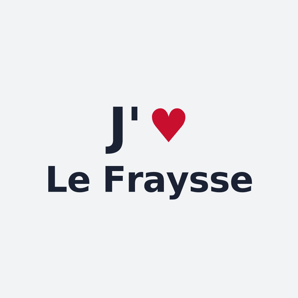Poster personnalisé Le Fraysse — design J'aime Le Fraysse