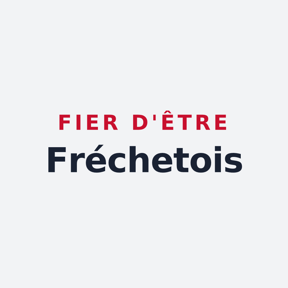 Poster « Fier d'être Fréchetois » — design pour Le Fréchet
